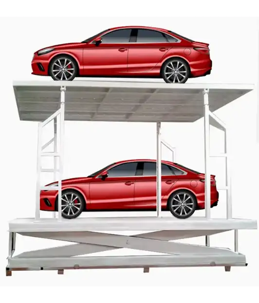 Hydraulic underground scissor car parking lift
