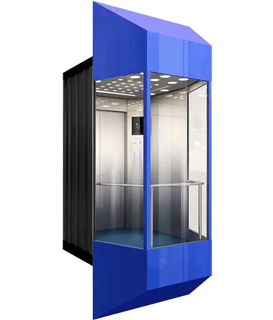 Transparent Capsule Lift: Modern Building Elevator
