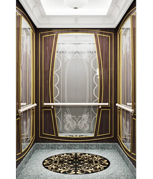 Wooden Decorative Framed Passenger Elevator.